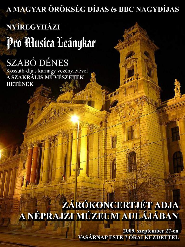 A Pro Musica Leánykar szakrális koncertjei