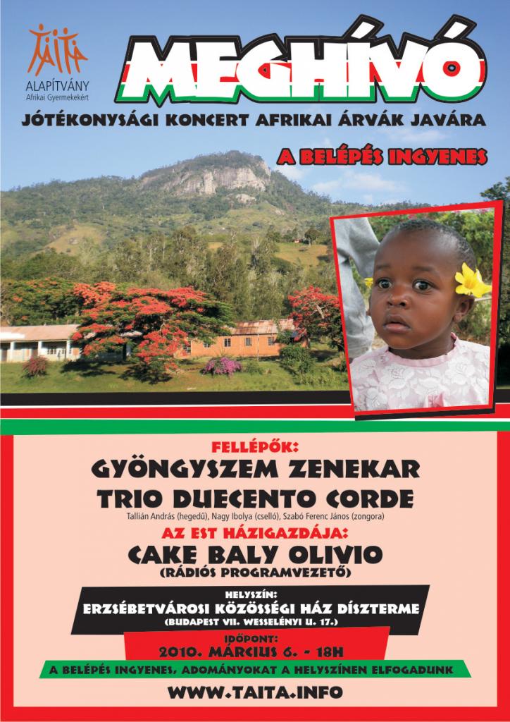 Afrikai árvák javára zenélnek neves művészek és fogyatékkal élő fiatalok