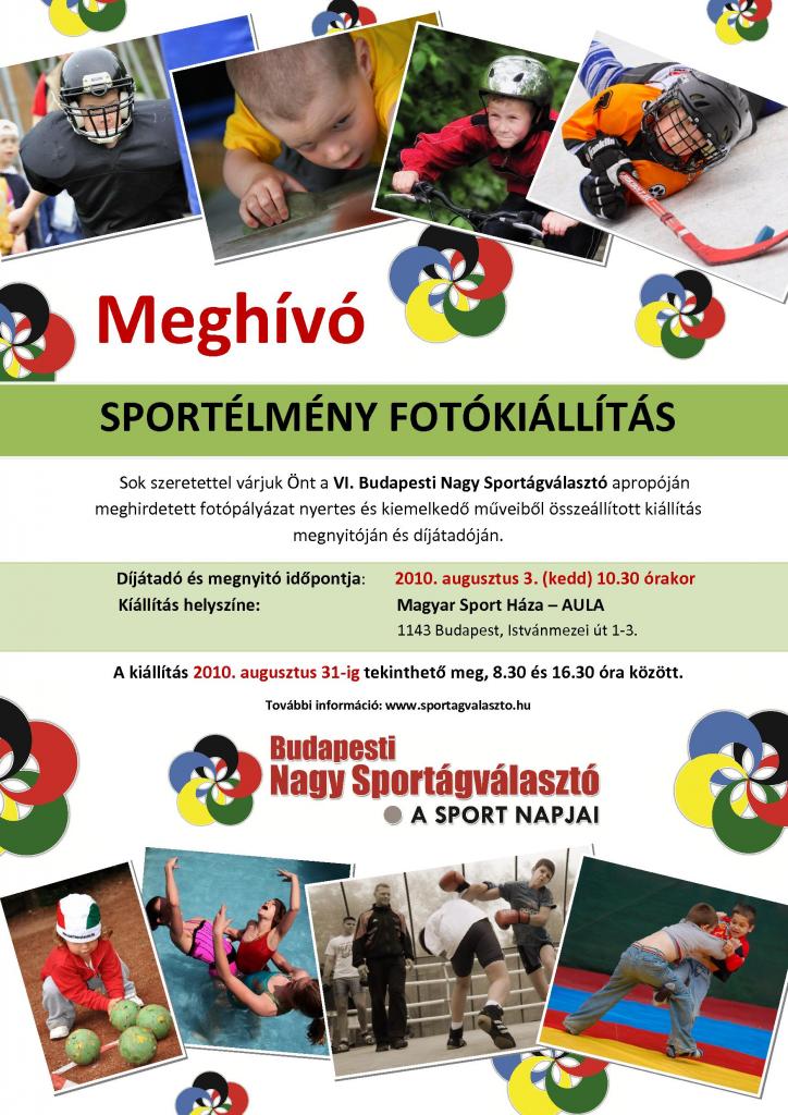 Sportélmény fotókiállítás és díjátadás