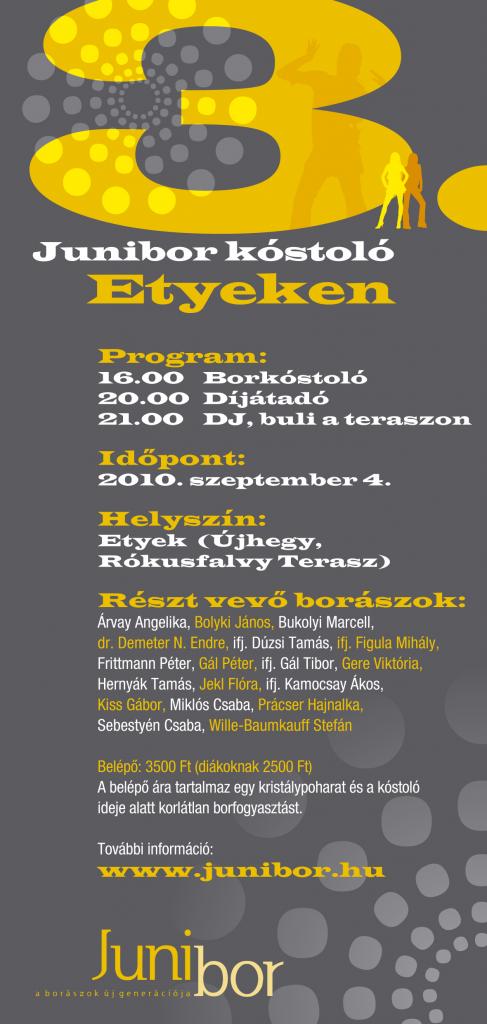 Ismét Junibor kóstoló Etyeken