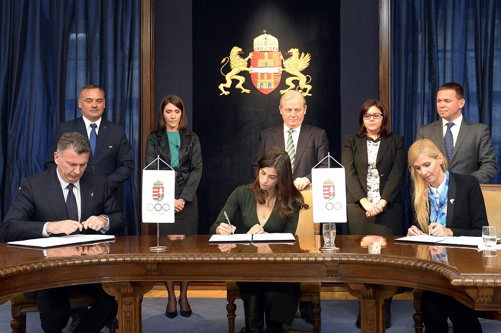 Olimpia 2024 – Együttműködési megállapodást írt alá az állam, a MOB és a fővárosi önkormányzat