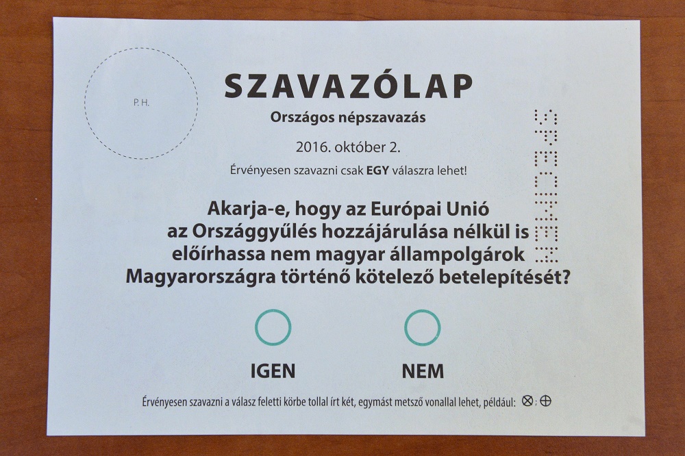 Fidesz: a népszavazás nemzeti ügy