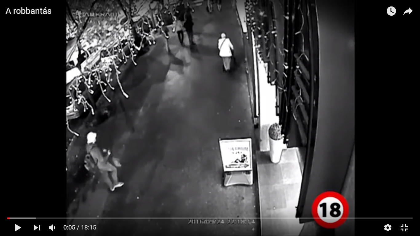 Közzétettek egy videofelvételt a feltételezett tettesről