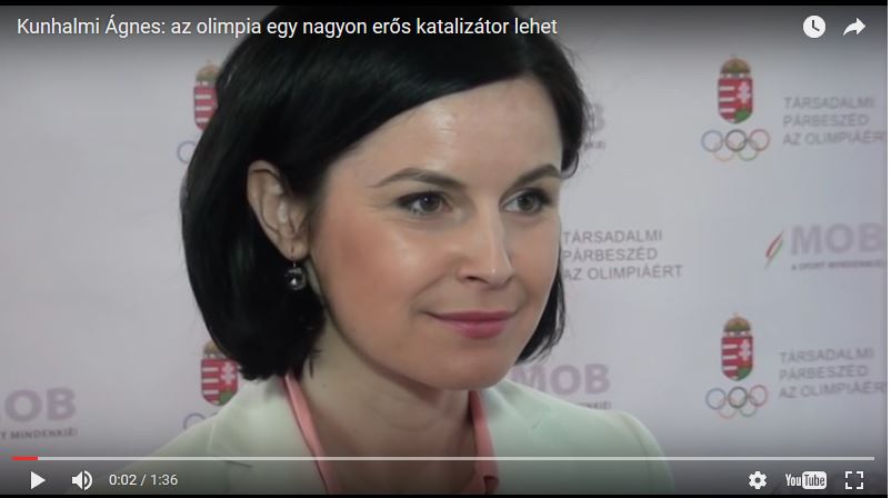 2015: Kunhalmi Ágnes az olimpia mellett