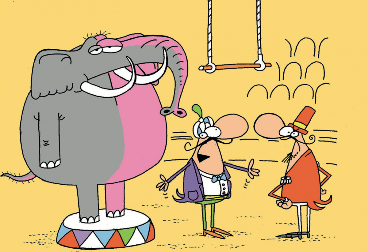 Érzékeny elefántbika