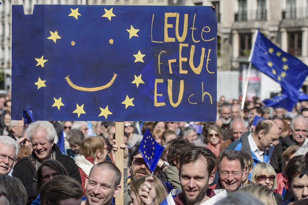 EU-párti tüntetéseket tartottak Németországban