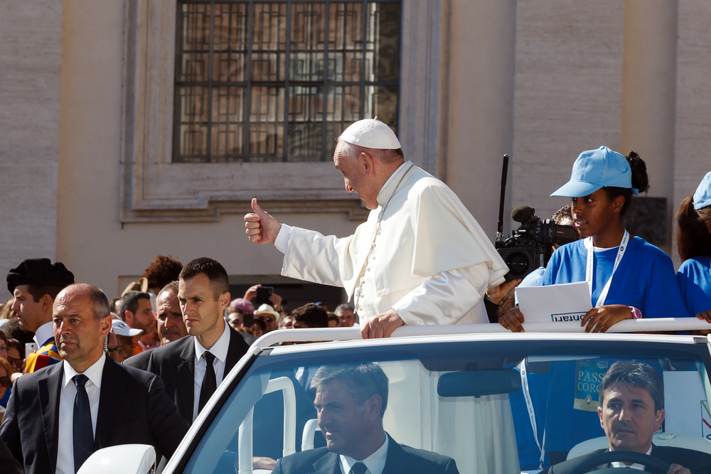 Ferenc pápa nem aggódik