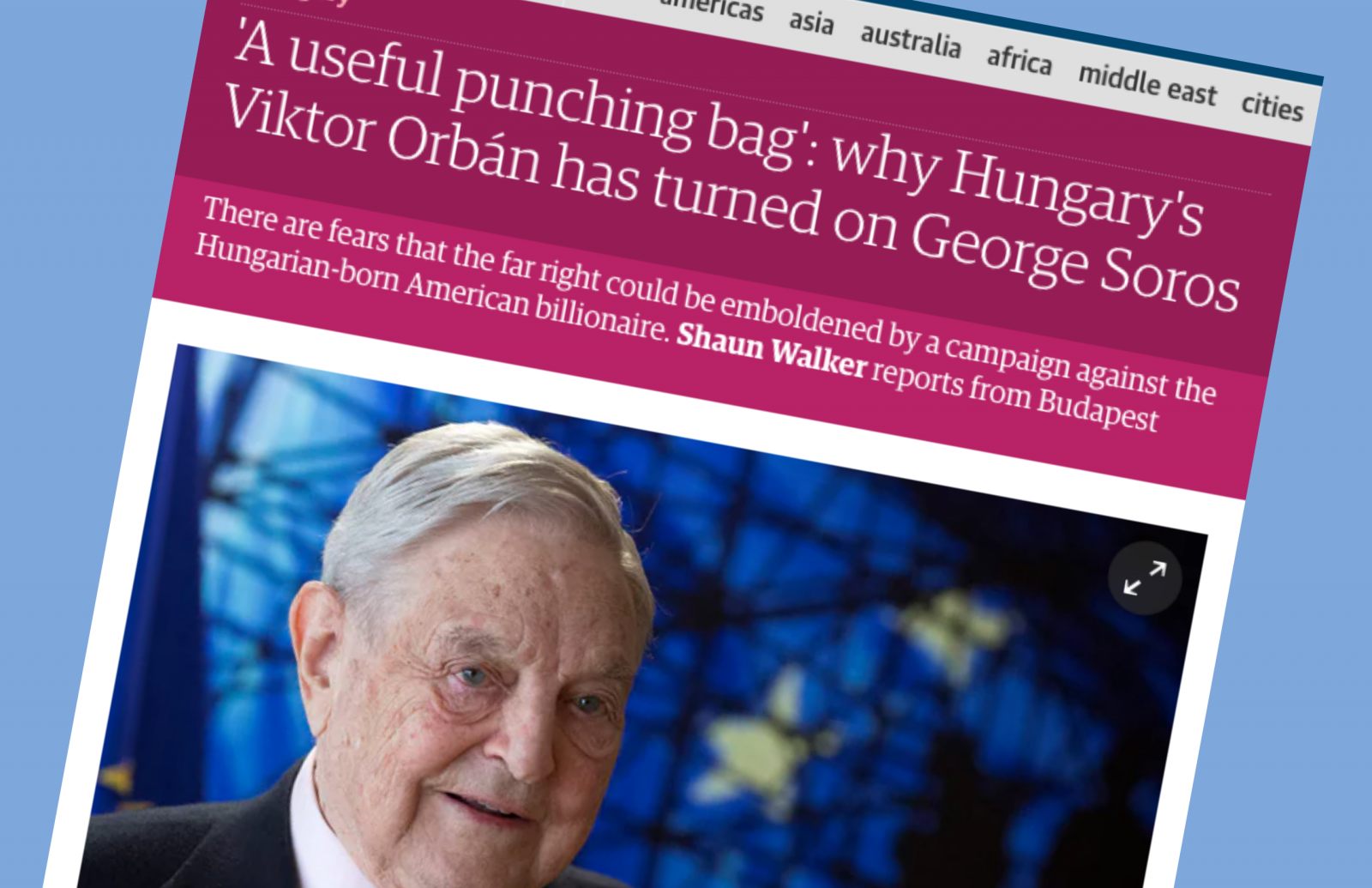 Soros mellett a Guardian – Budapestről