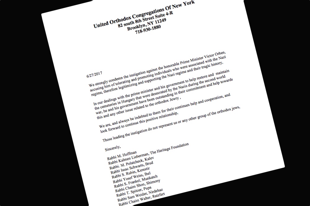 Ortodox zsidók védték meg Orbán Viktort