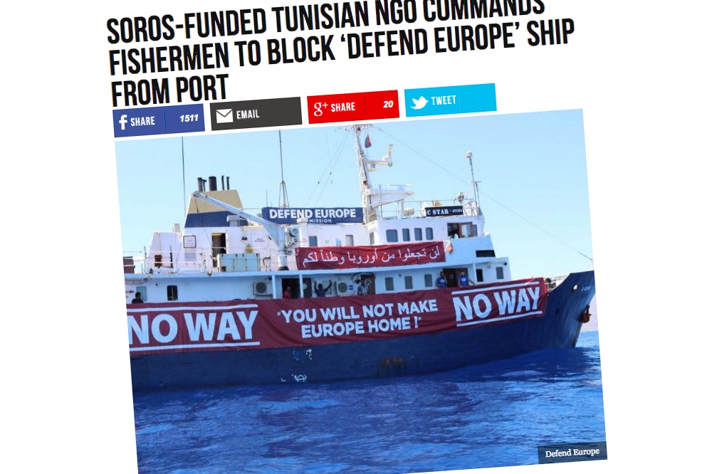 Soros blokkoltatta a halászokkal a Védjük Európát hajót