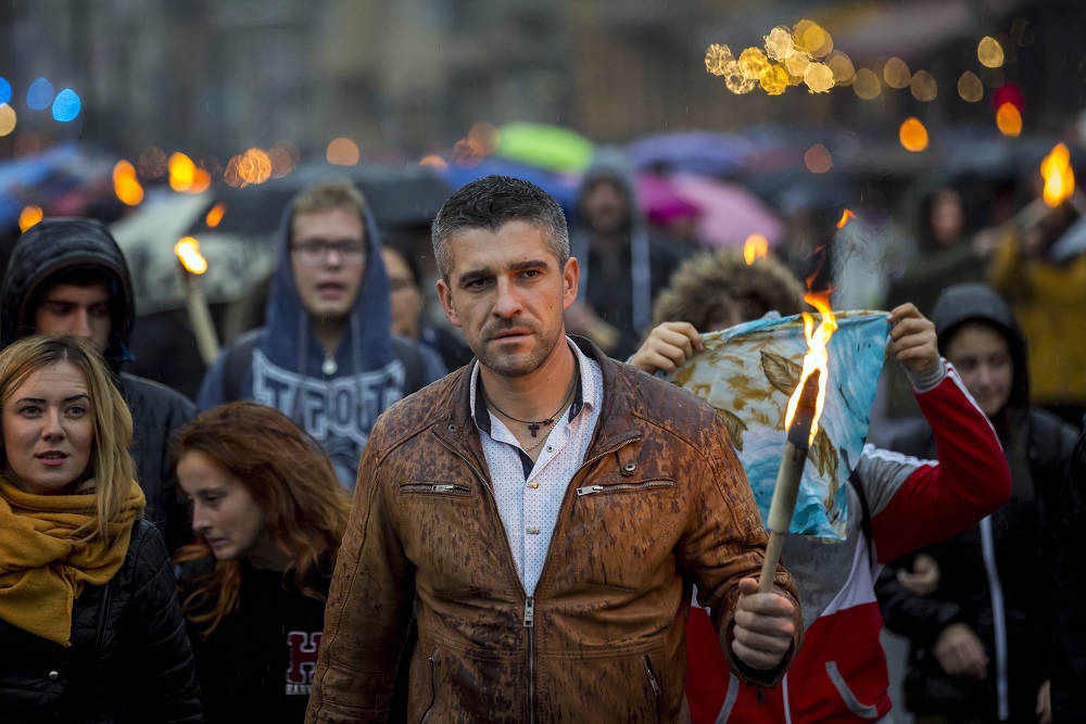 Fáklyás felvonulást tartottak