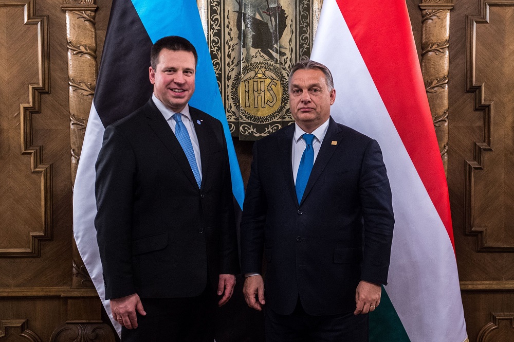 Orbán Viktor az észt miniszterelnökkel tárgyalt