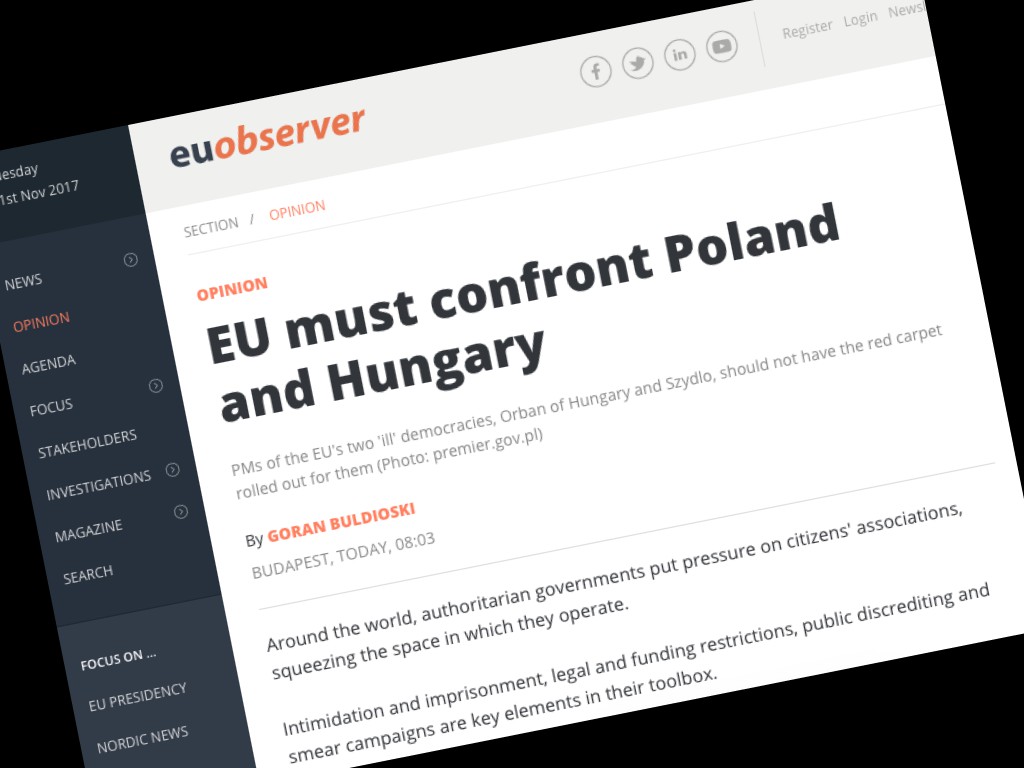 „Az EU-nak szembe kell szállnia Lengyelországgal és Magyarországgal”