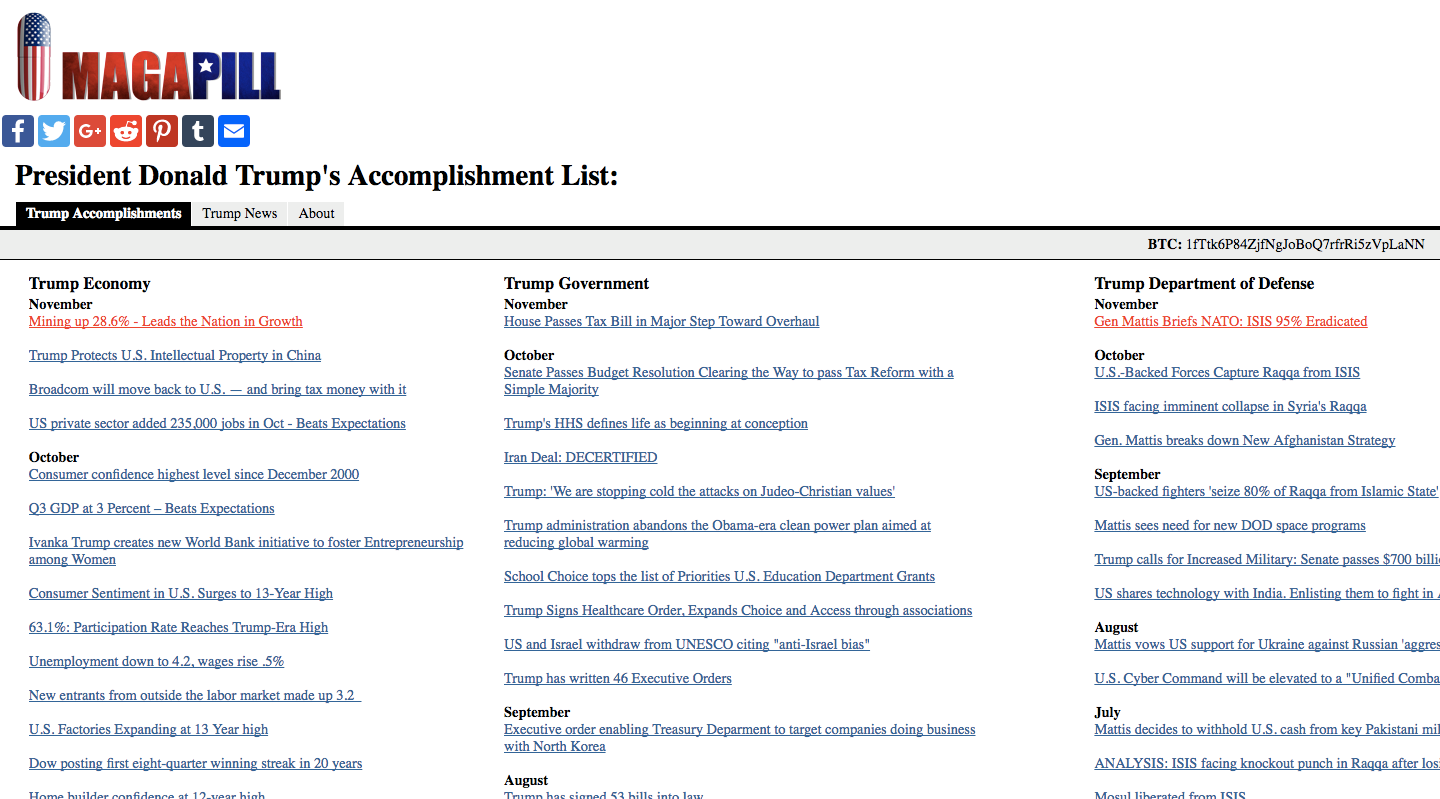 Trump Soros-ellenes, antiszemita és sátánista oldalt ajánlott