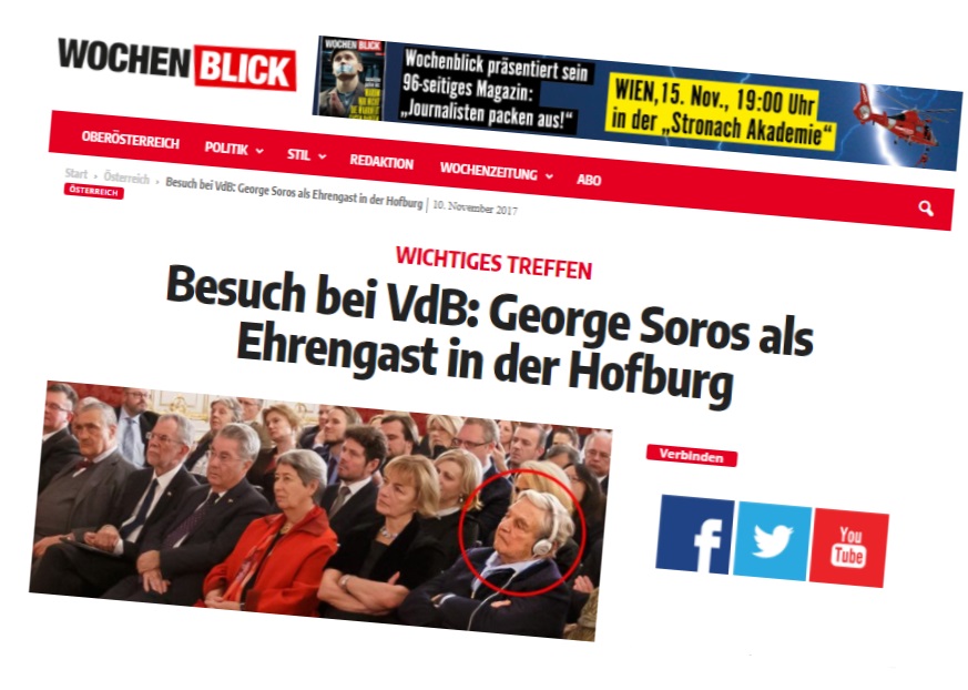 Ébresztő: Soros Bécsben Van der Bellen díszvendége volt