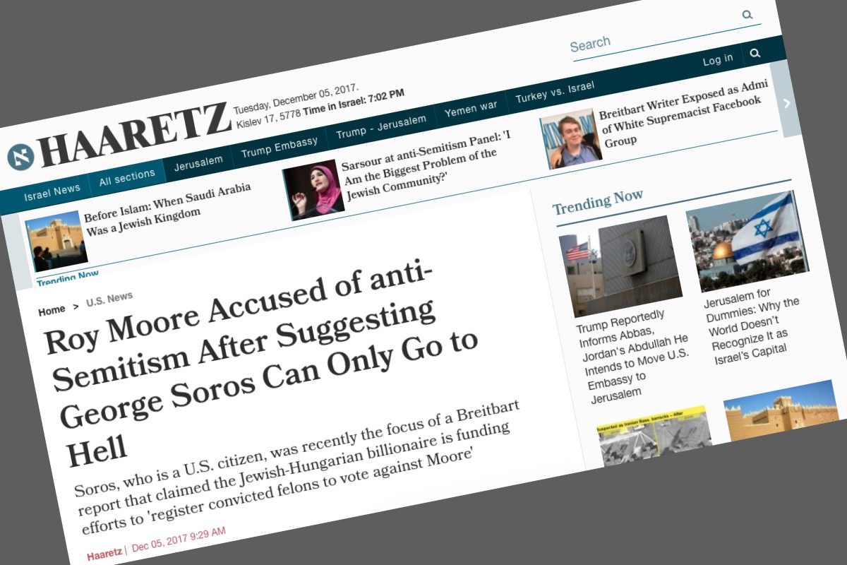 Moore „antiszemita”, amiért Sorost „gazdag nem amerikainak” nevezte