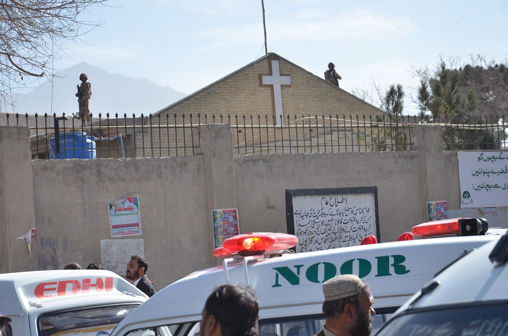 Öngyilkos merénylet egy templomban