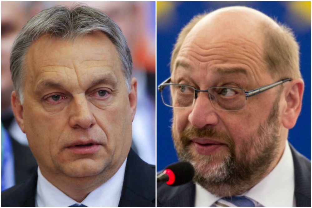 Schulz Orbán Viktort kritizálta