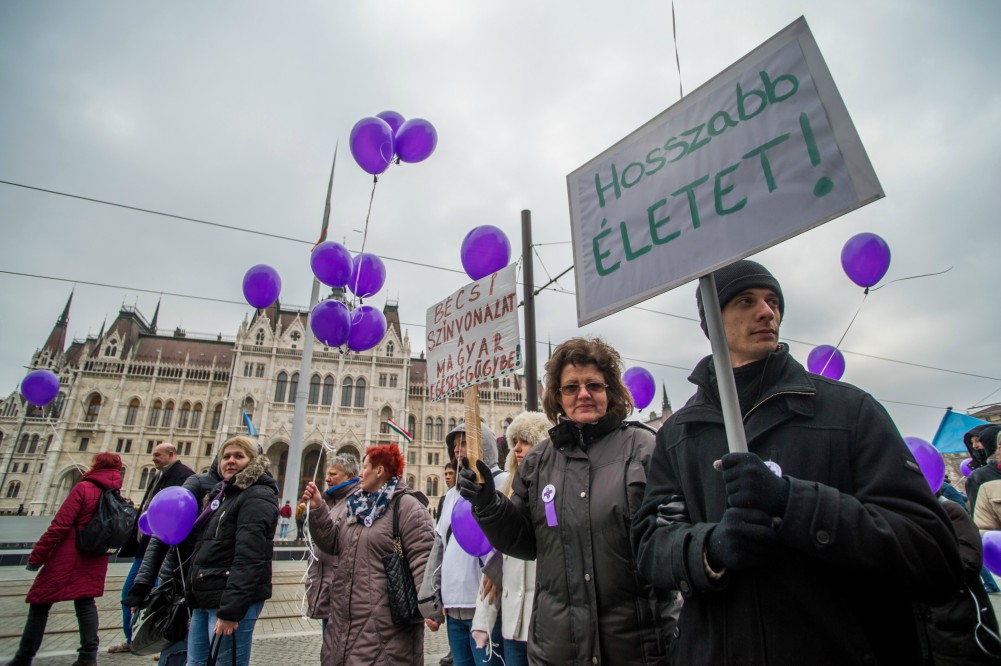 Kampányakció volt a FESZ tüntetése