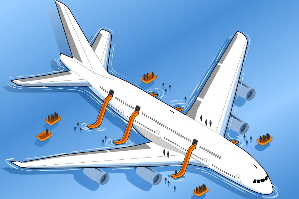 Folyóban landolt egy orosz gép