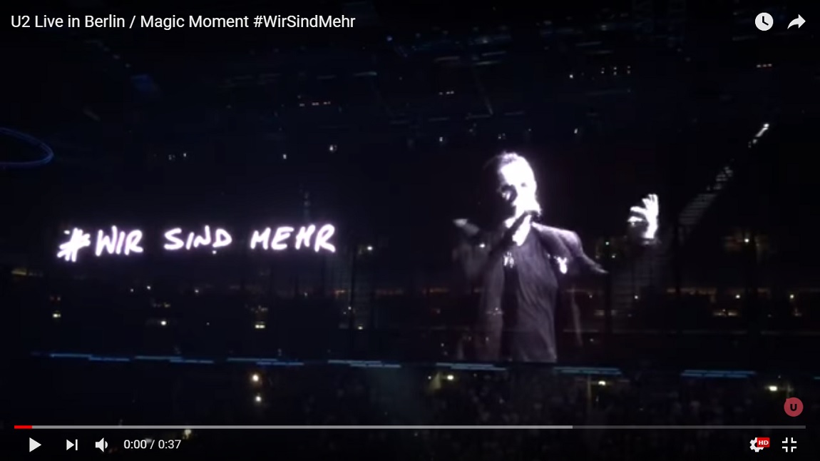 A U2 is a szélsőjobb miatt aggódik