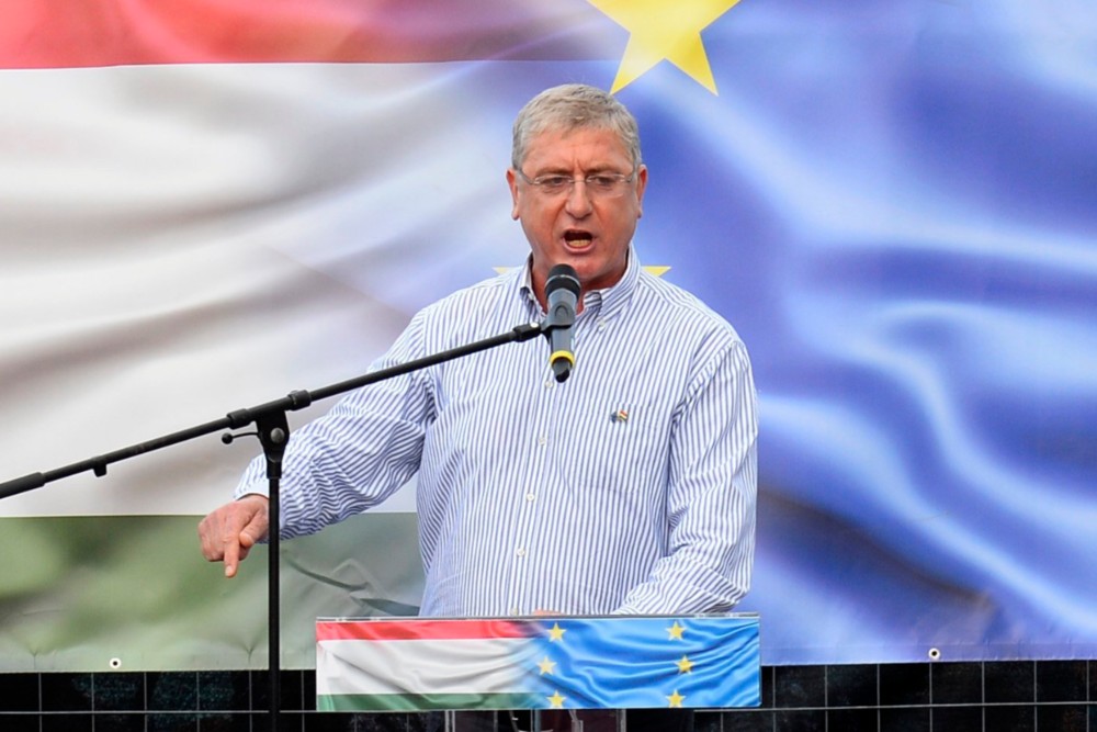 Gyurcsány Győrben tüntetett