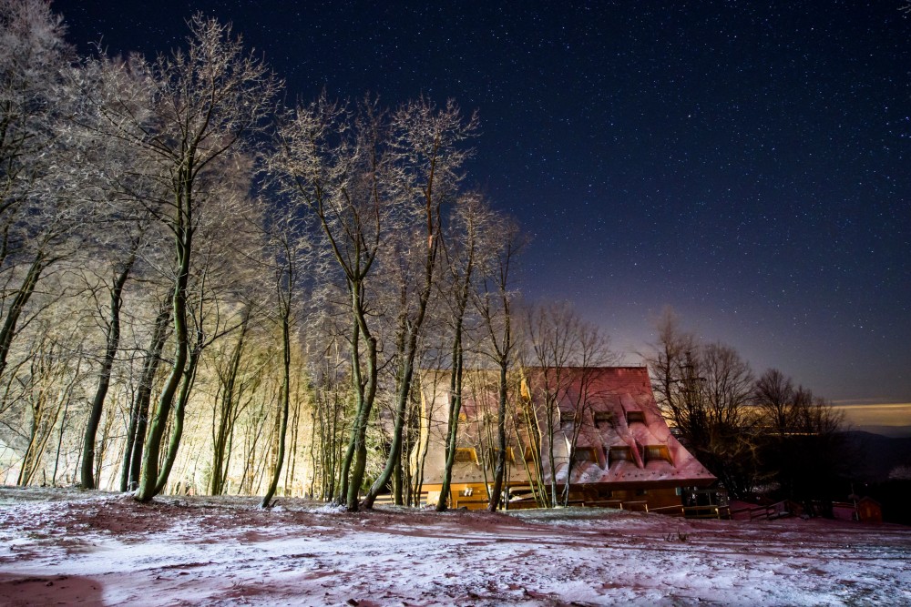 Kékestetőn havazott