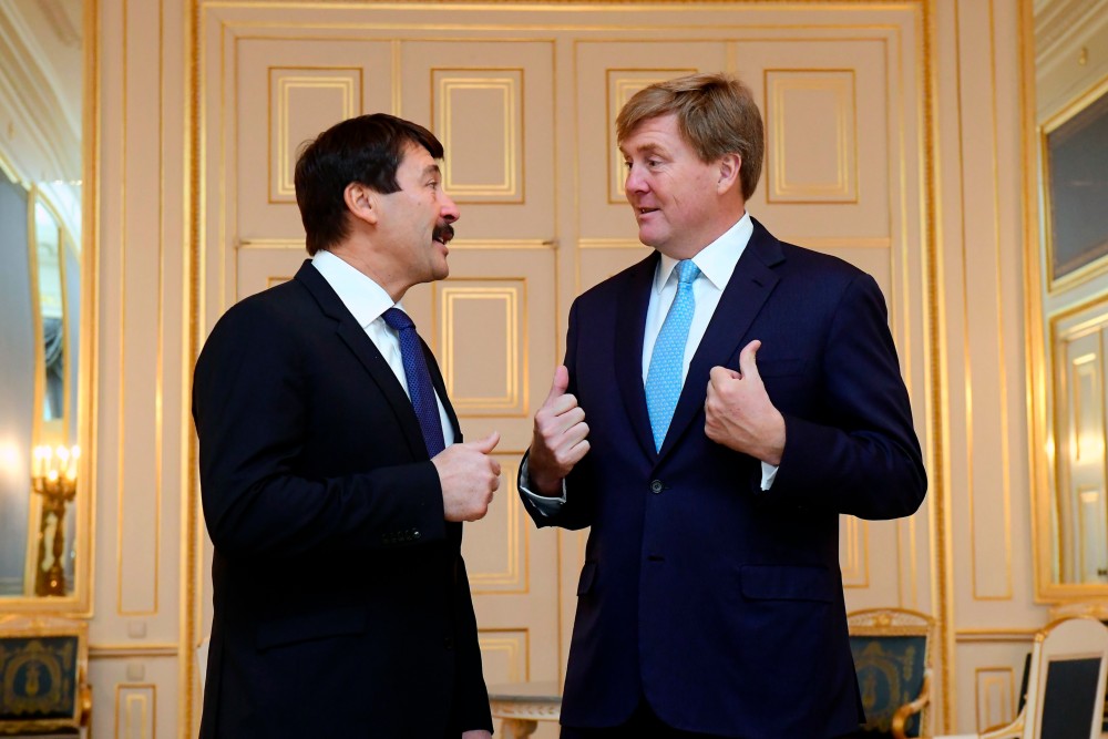 Áder János a holland királlyal találkozott