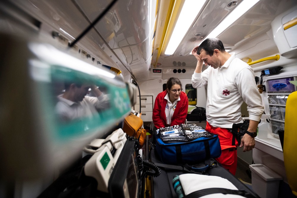 A mentők az ünnepek alatt is készenlétben állnak