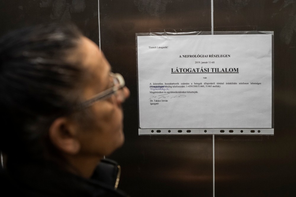 Látogatási tilalom influenzajárvány miatt