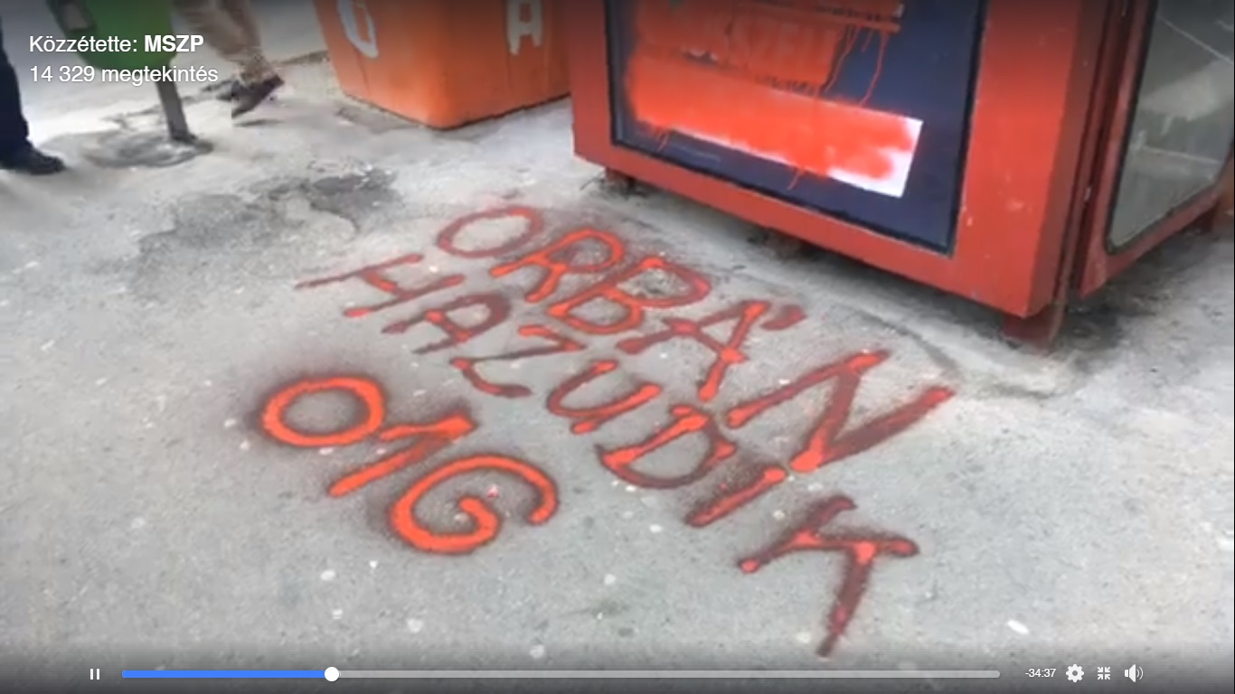 Nem véleménynyilvánítás, hanem vandalizmus