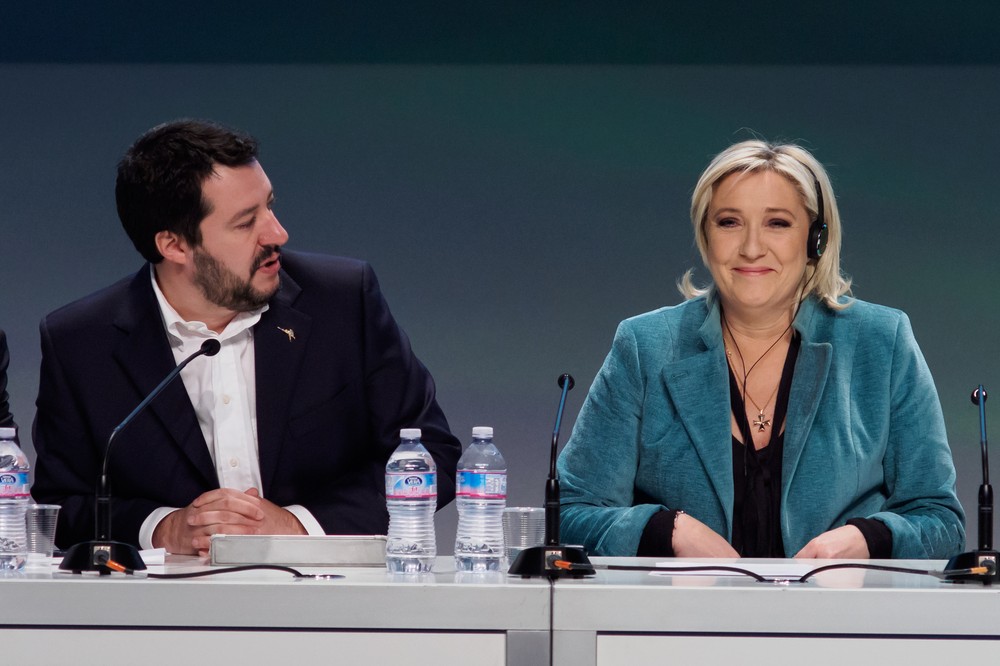 Le Pen és Salvini közös kampánygyűlést tart