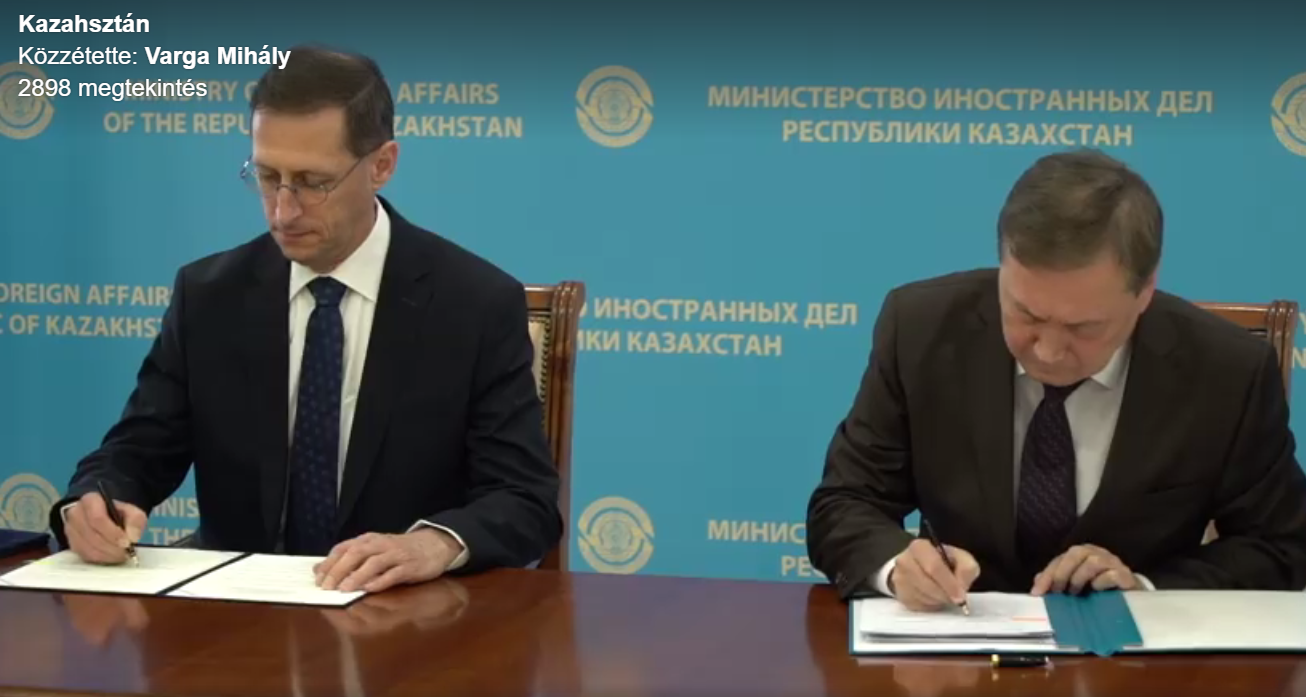 Magyar-kazah adóügyi megállapodás született