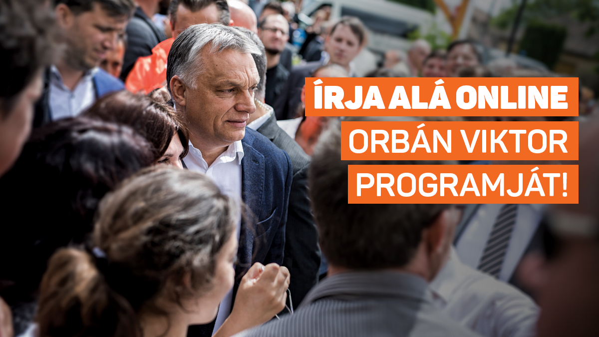 Az interneten is alá lehet írni Orbán Viktor hét pontját