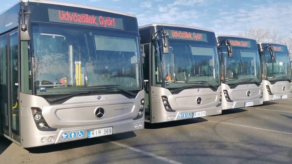 Mercedes-buszokkal bővül Győr járműparkja