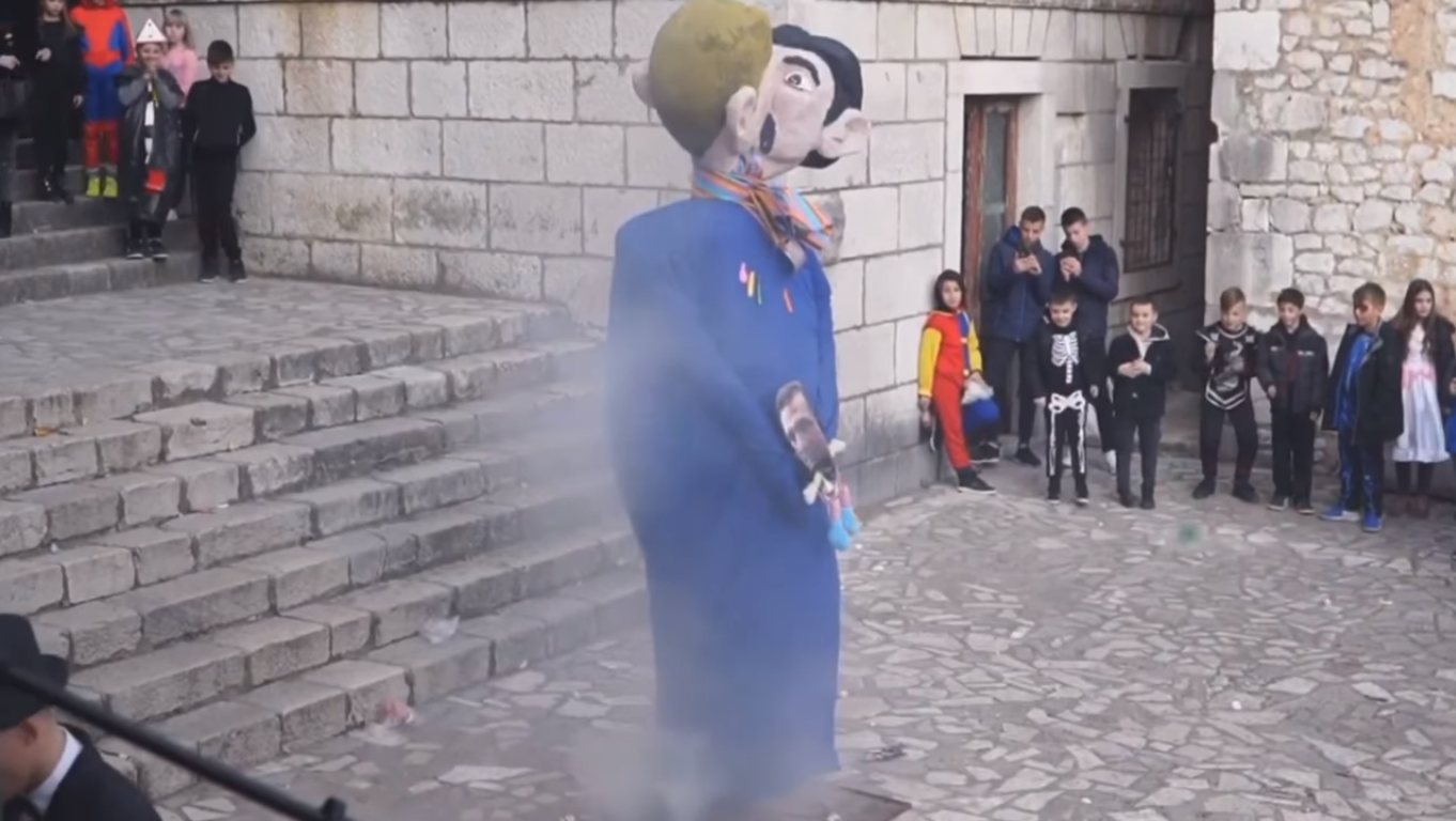 Farsangi bábu miatt háborognak Horvátországban