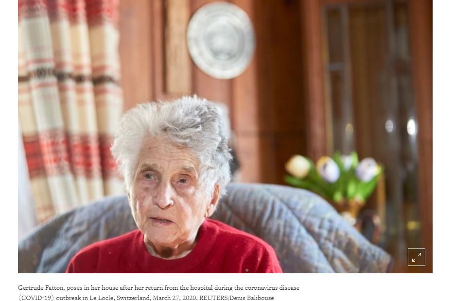 Felépült a koronavírus-fertőzésből egy 95 éves svájci nő