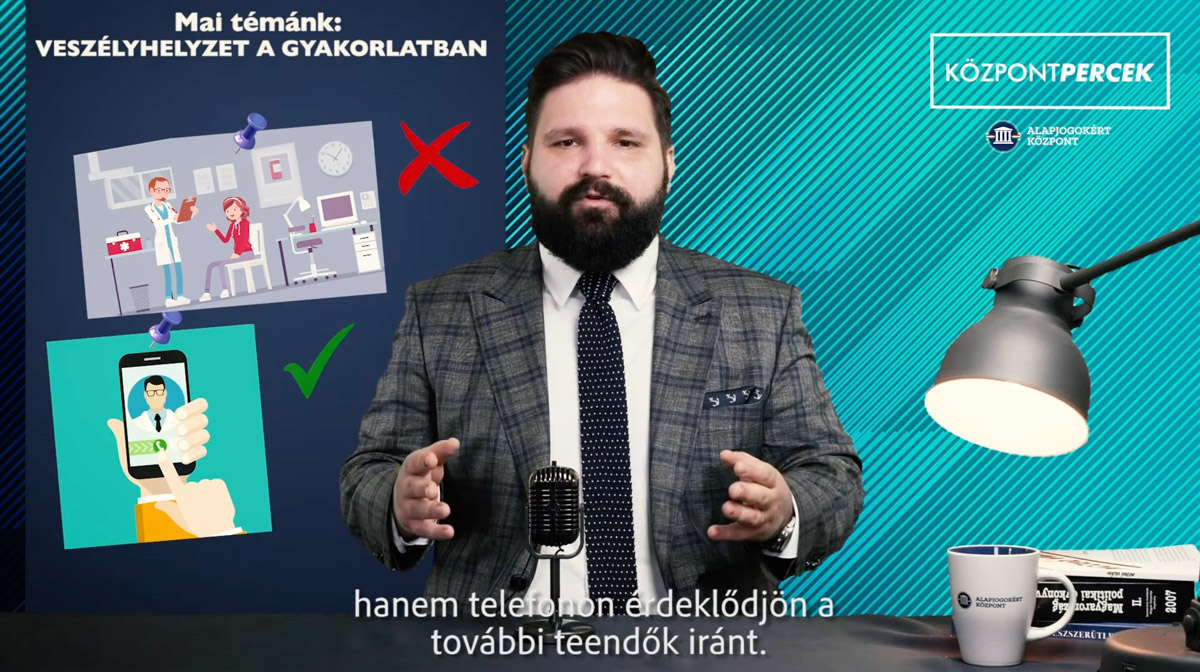 Videón mutatják be, milyen gyakorlatban a veszélyhelyzet