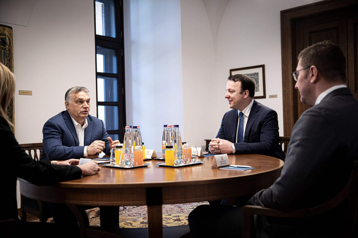 Orbán Viktor a Fidesz macedón testvérpártjával tárgyalt