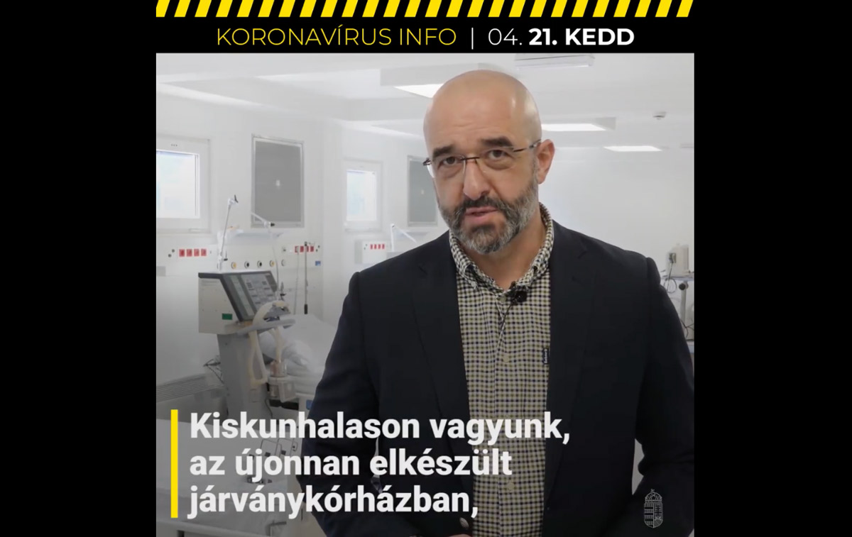 Mérnöki bravúr a kiskunhalasi mobil kórház felépítése