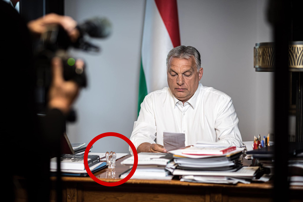 Szomorú az Orbán Viktor asztalán található angyalka története