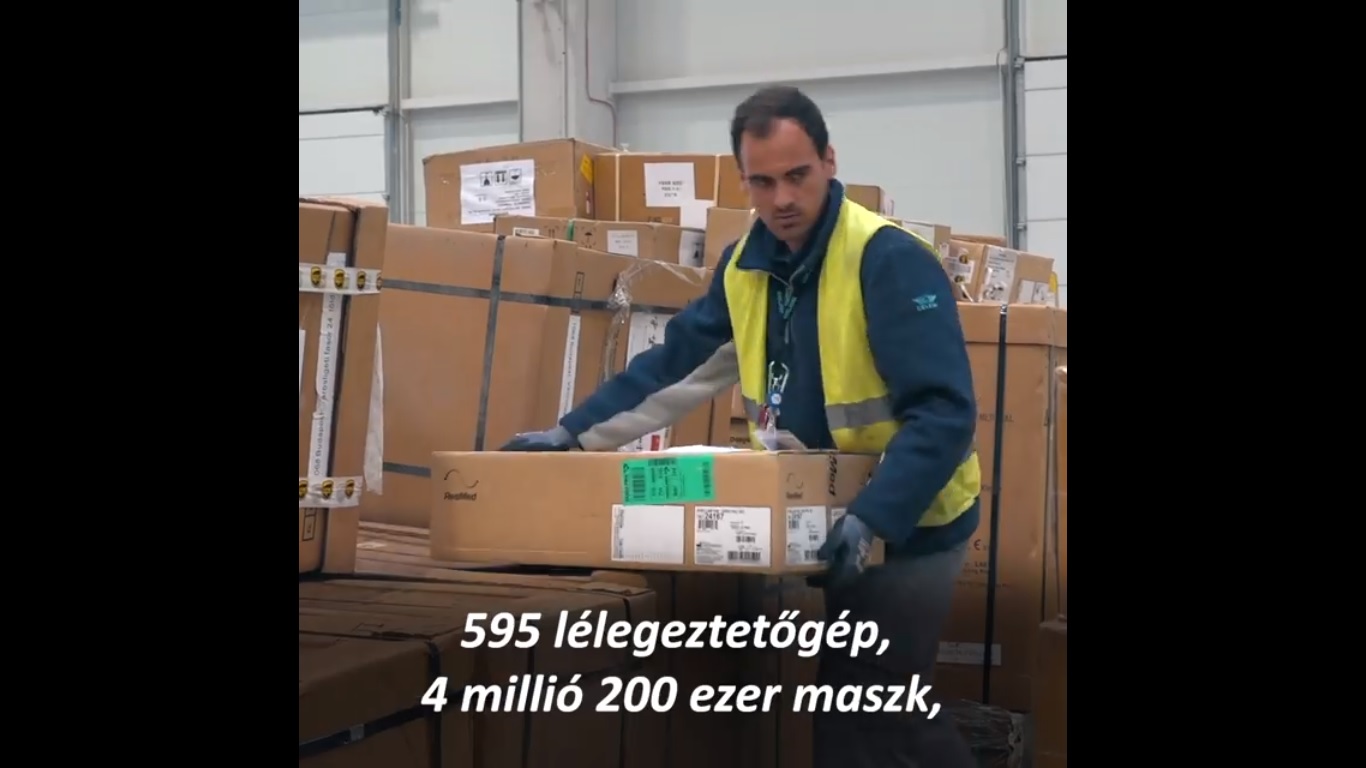 Két nap alatt több millió egészségügyi felszerelés érkezett Kínából