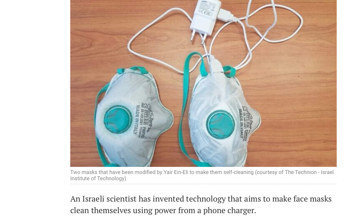 Önmagát fertőtlenítő arcmaszkot fejlesztettek