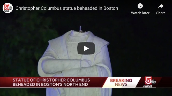 Kolumbusz Kristóf szobrait is megrongálták az erőszakos tüntetők