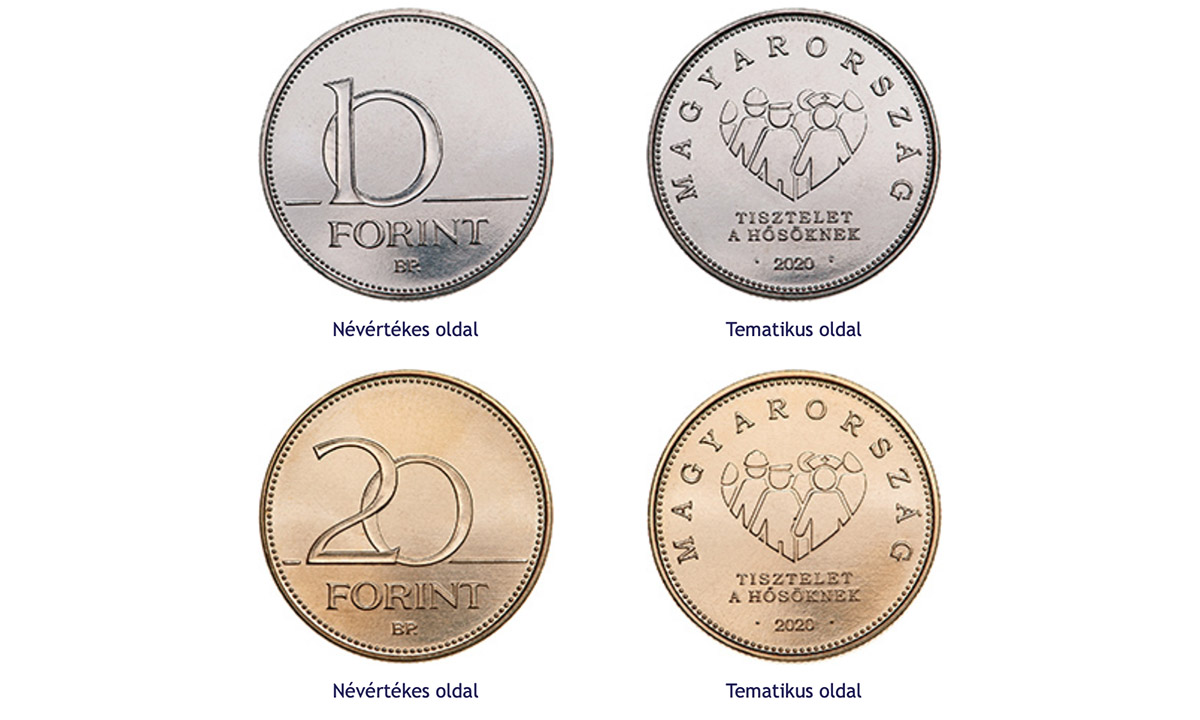 Új érmékkel tisztelegnek a vészhelyzetben helytállók előtt