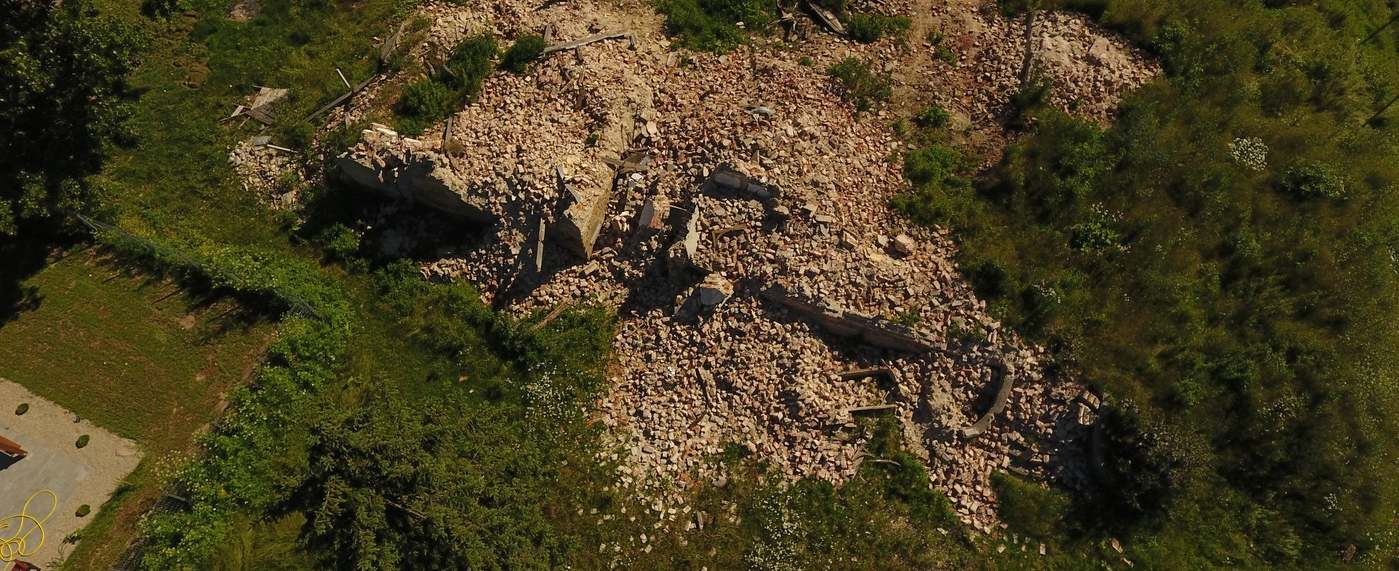 Összeomlott a Bay-kastély az erdélyi Ördögkúton