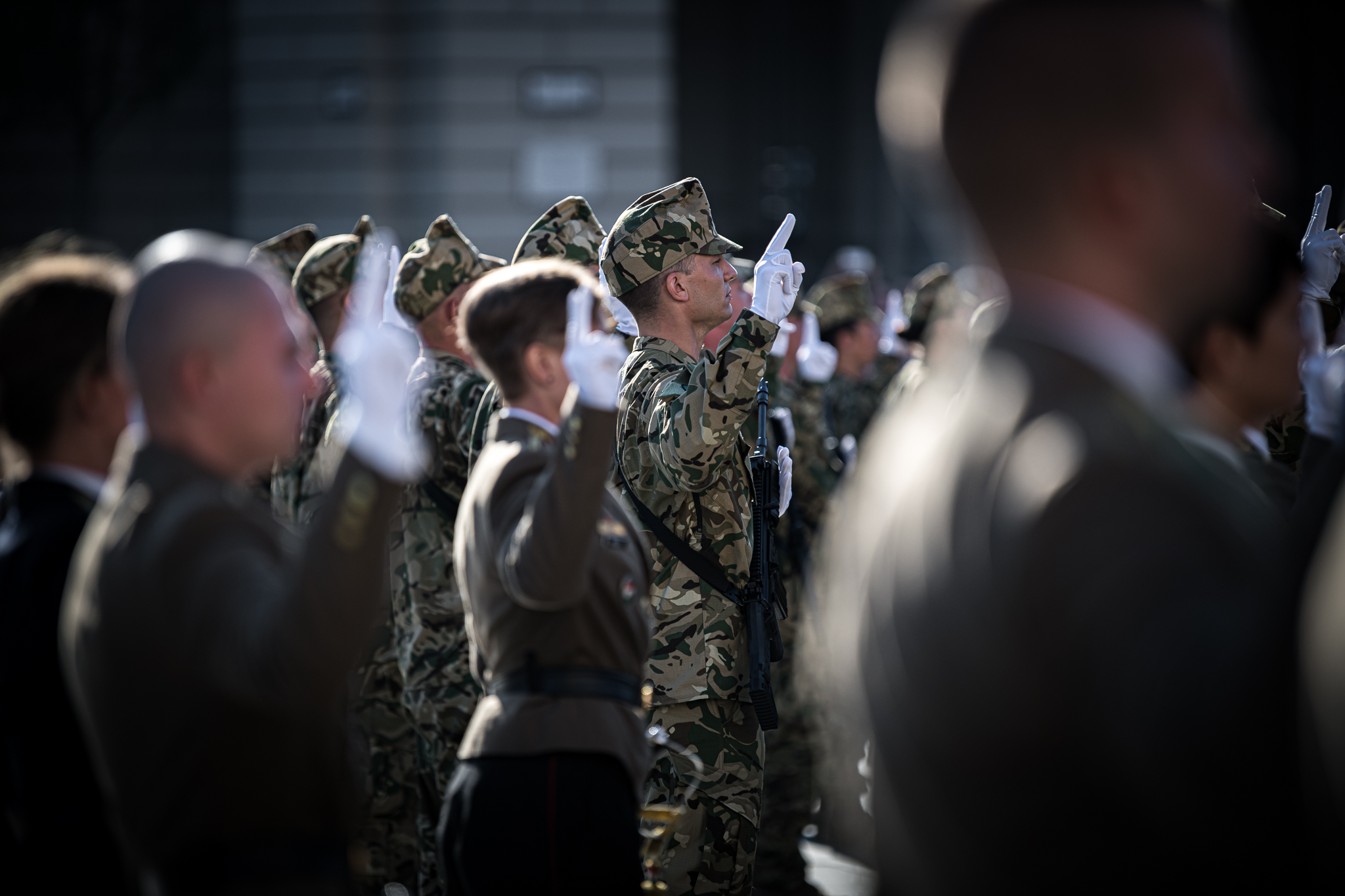 Orbán Gáspárt is tisztté avatták