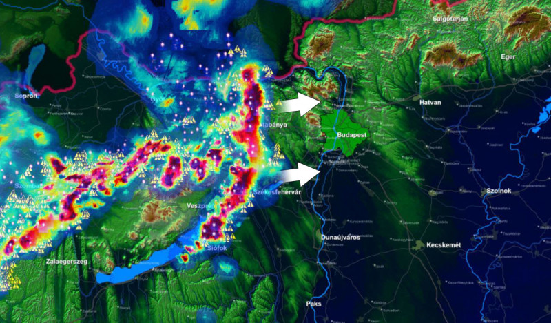 Mintegy 160 riasztás érkezett az Észak-Dunántúlról