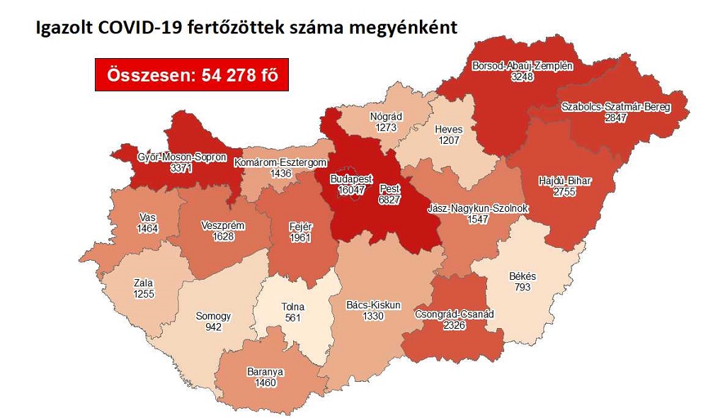 Továbbra is kétezer felett az új fertőzöttek száma