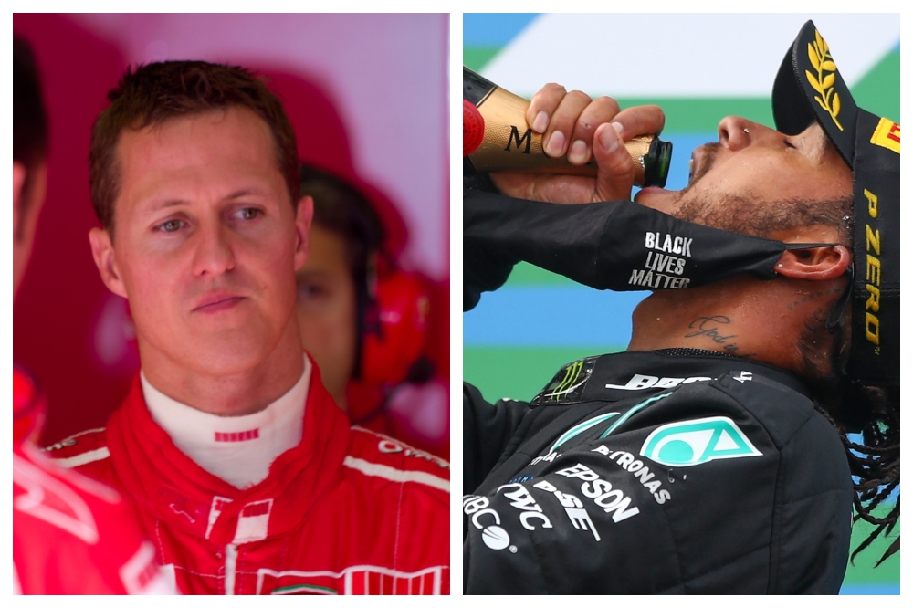 Egy statisztikai mutatóban még messze van Schumachertől Hamilton